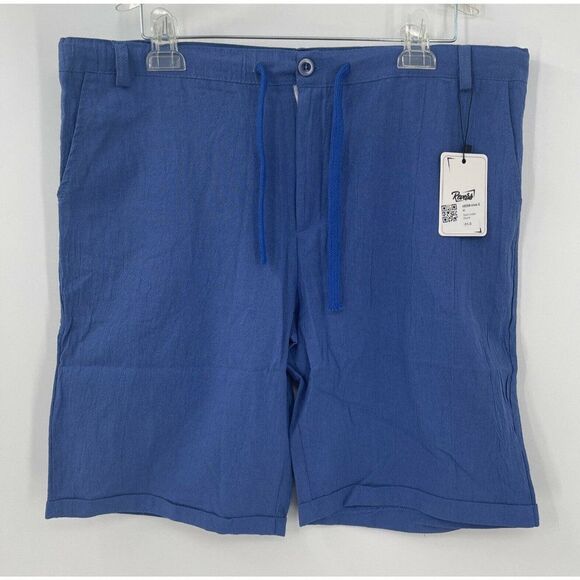 X Large REVERB Men's Blue Shorts Classic Vogue Fashion - Picture 1 of 6